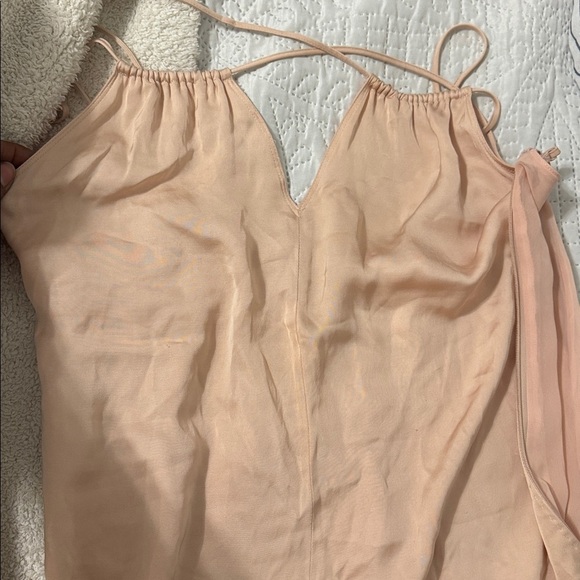 ELIZABETH AND JAMES Jericho double strap champagne Backless Maxi Dress size 4 - Picture 7 of 7